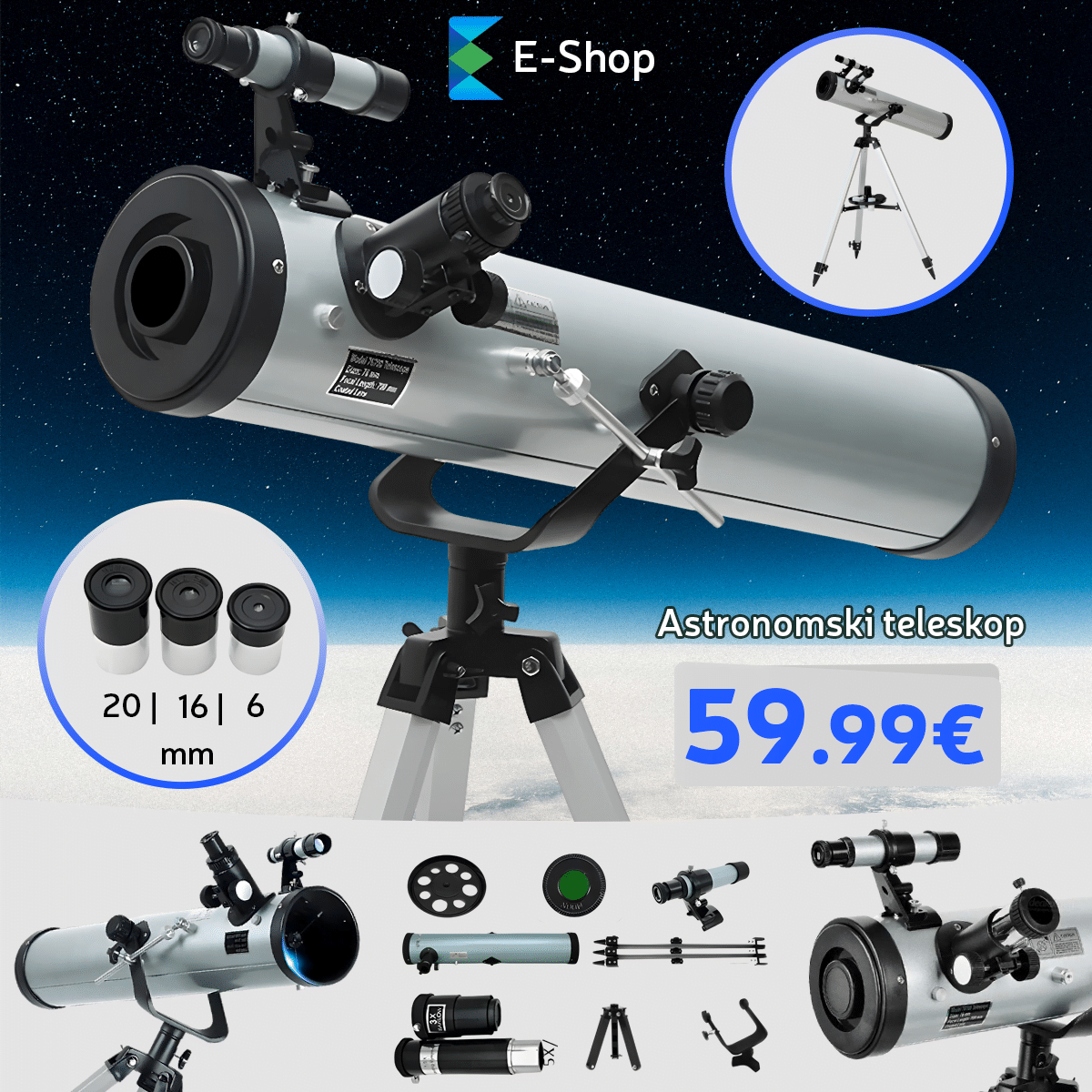 Astronomski Teleskop E Shop Hrvatska